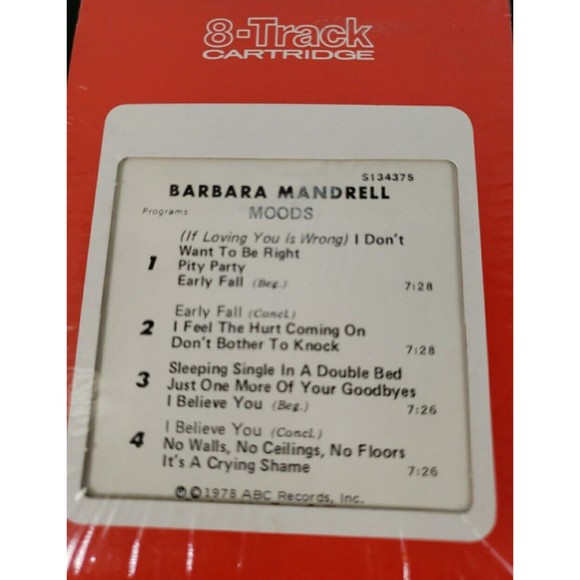 Vintage 1978 Barbara Mandrell MOODS 8-Track Cartridge Tape - Picture 10 of 11